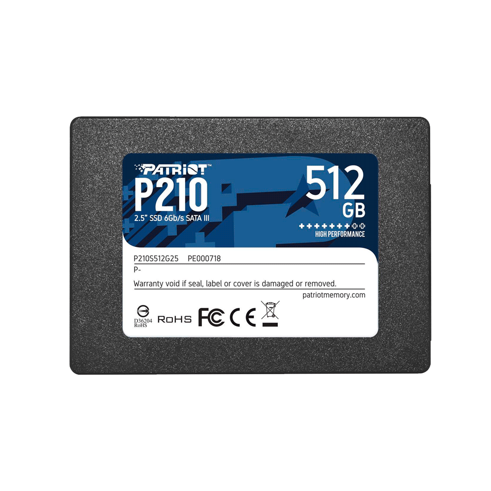 fastrax_66631_693045a66129d.jpg SSD SATA3 512GB PATRIOT P210 P210S512G25 520/430 - Imagen 1