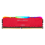 MEMORIA RAM DDR4 8GB 3000 CRUCIAL BL8G30C15U4RL BALLISTIX RGB ROJO