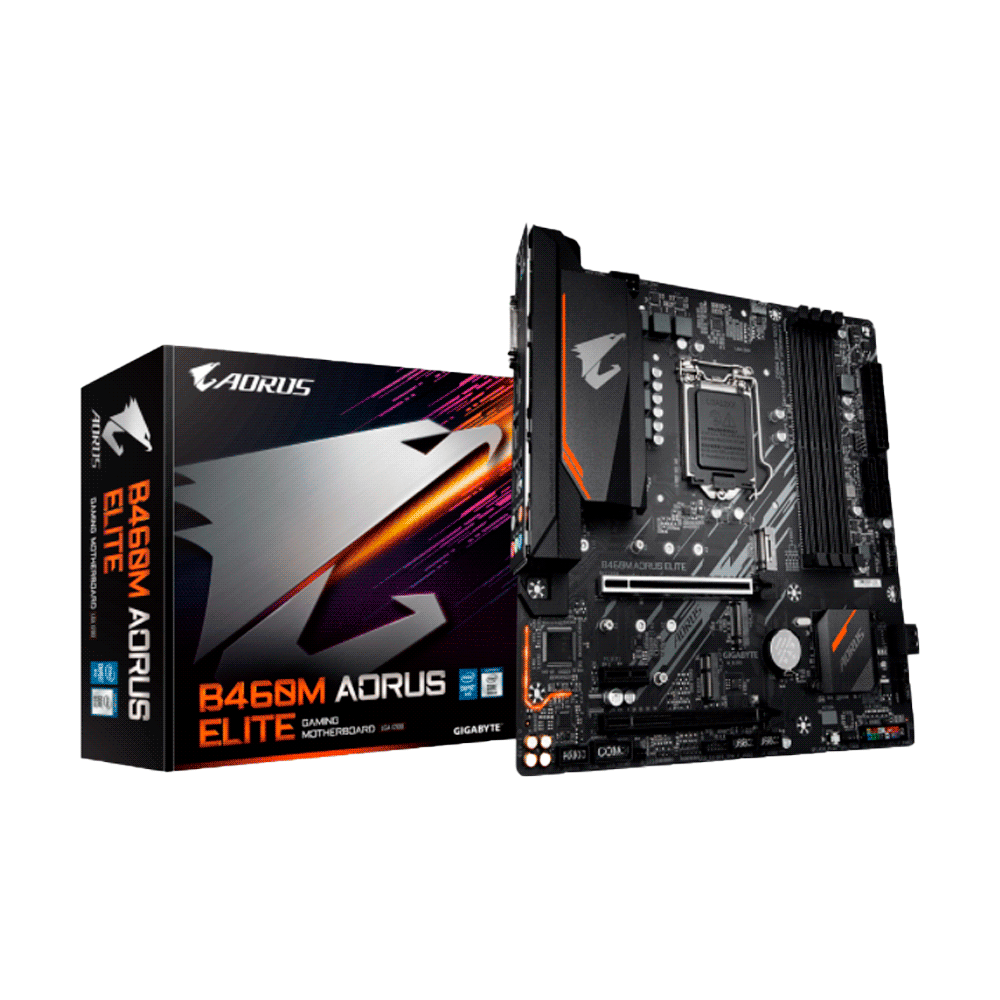 fastrax_68284_6930482a57858.jpg PLACA MADRE GIGABYTE 1200 B460M AORUS ELITE S/R/2M2/HDMI/DVI/USB3.2/DD4/RGB/MATX - Imagen 1