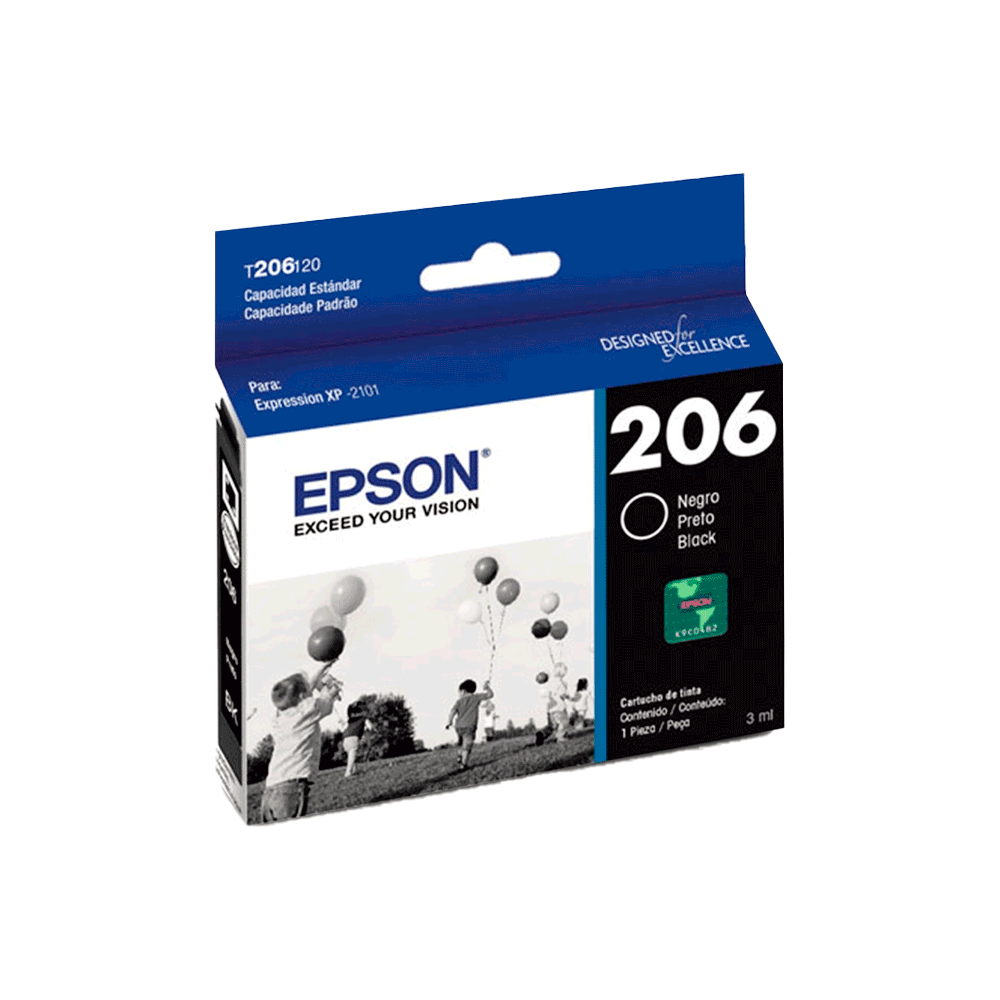 fastrax_70911_69304f2d24b38.jpg TINTA EPSON EXPRESSION T206120-AL NEGRO P/XP-2101 - Imagen 1