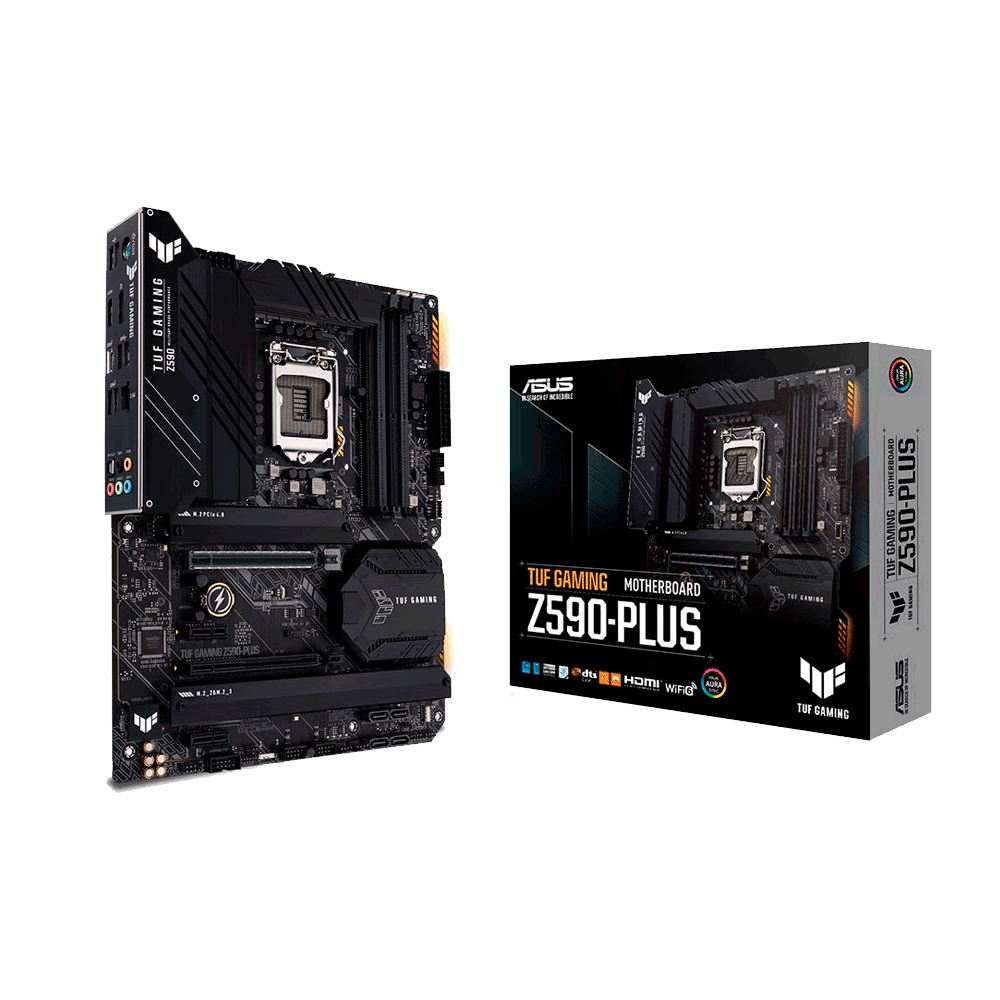 fastrax_71093_69304f82df4c1.jpg PLACA MADRE ASUS 1200 TUF GAMING Z590-PLUS S/R/HDMI/DP/ 3M2/ DD4/ USB3.2 / ATX/ AURA - Imagen 1