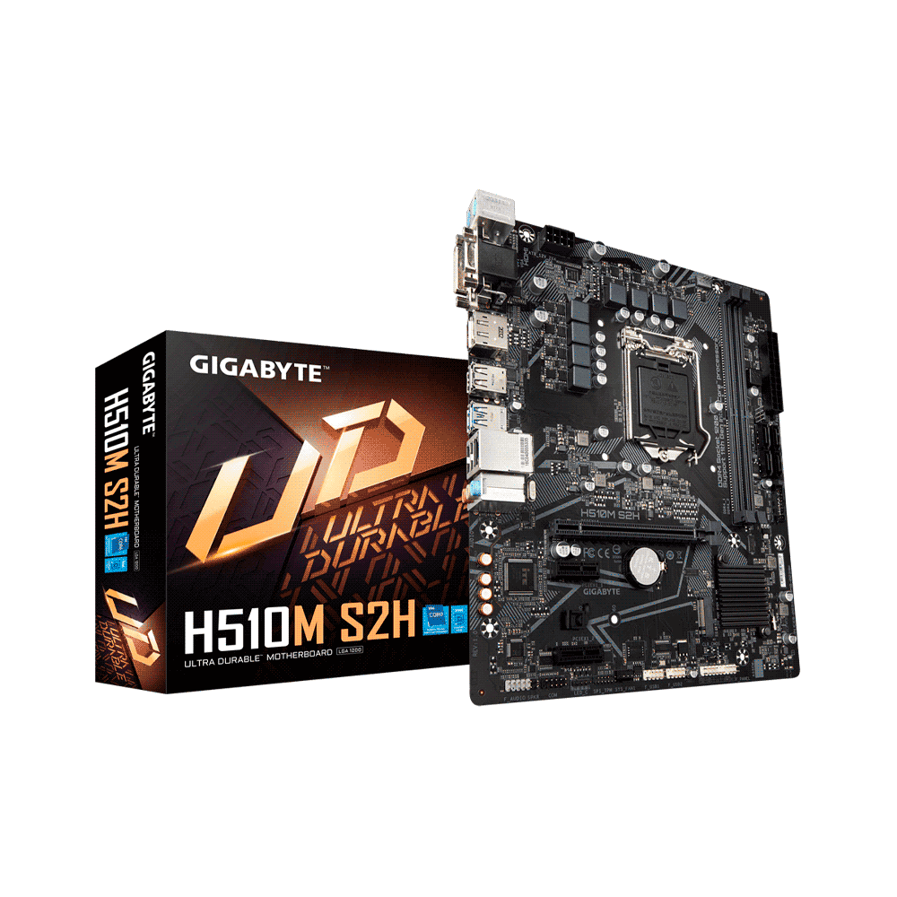 fastrax_71598_6930505def1cf.jpg PLACA MADRE GIGABYTE 1200 H510M S2H V/S/R/HDMI/DVI/DP/M2/DD4/USB3.2/MATX - Imagen 1