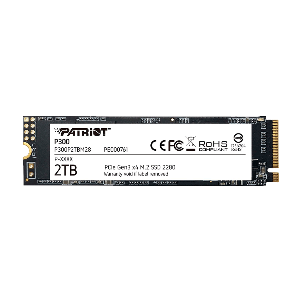 fastrax_72595_693051d9b2a63.jpg SSD M.2 PCIE 2TB PATRIOT NVME P300P2TBM28 2100/1650 - Imagen 1