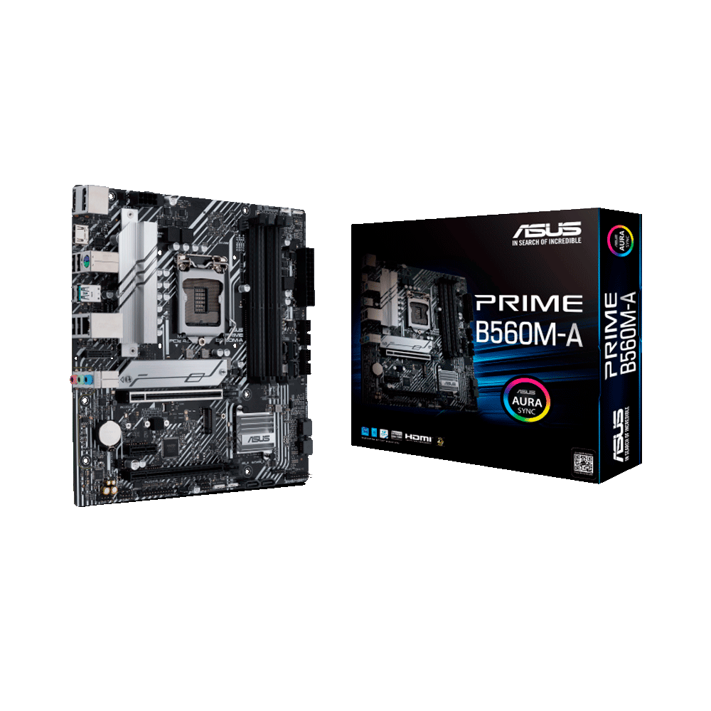 fastrax_72816_6930526a811c6.jpg PLACA MADRE ASUS 1200 PRIME B560M-A S/R/HDMI/DP/DDR4/2M2/USB3.2/MATX/AURA - Imagen 1