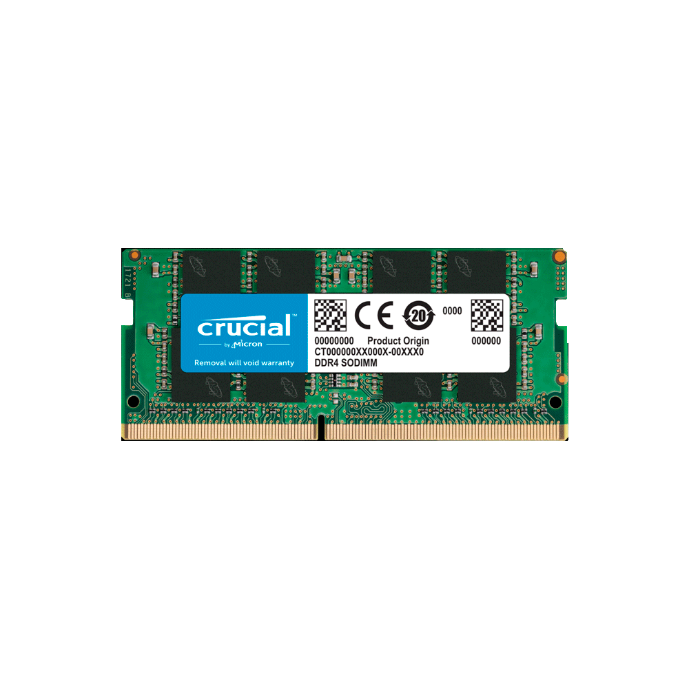 fastrax_74070_69305408ddbfe.jpg MEMORIA RAM P/NB DDR4 16GB 2666 CRUCIAL CT16G4SFRA266 - Imagen 1