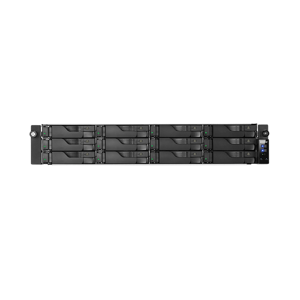 fastrax_75985_69305703abf86.jpg ALMACENAMIENTO NAS ASUSTOR AS6212RD CEL1.6/12BAY/4GB/4-GBLAN/HDMI/USB/ C/ RIEL P/ RACK - Imagen 1