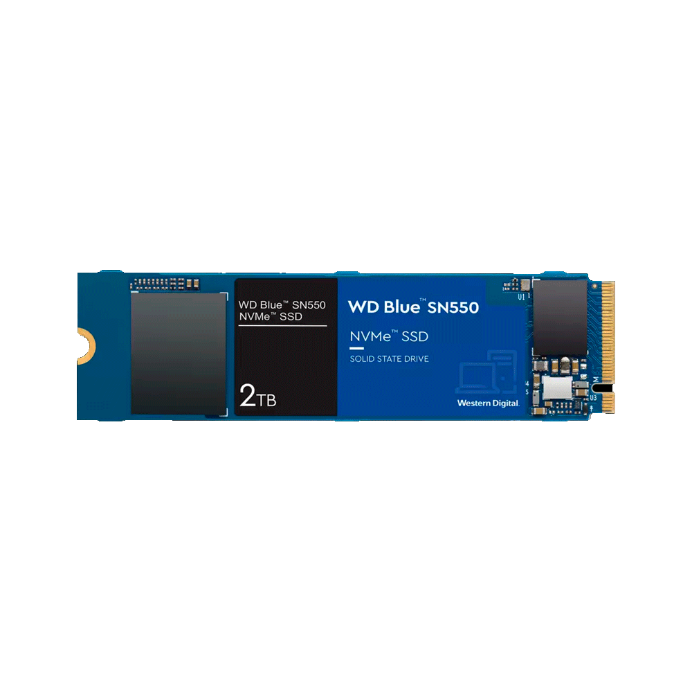 fastrax_76098_6930571e8bc96.jpg SSD M.2 PCIE NVME 2TB WESTERN DIGITAL SN550 WDS200T2B0C BLUE 2600/1800 - Imagen 1