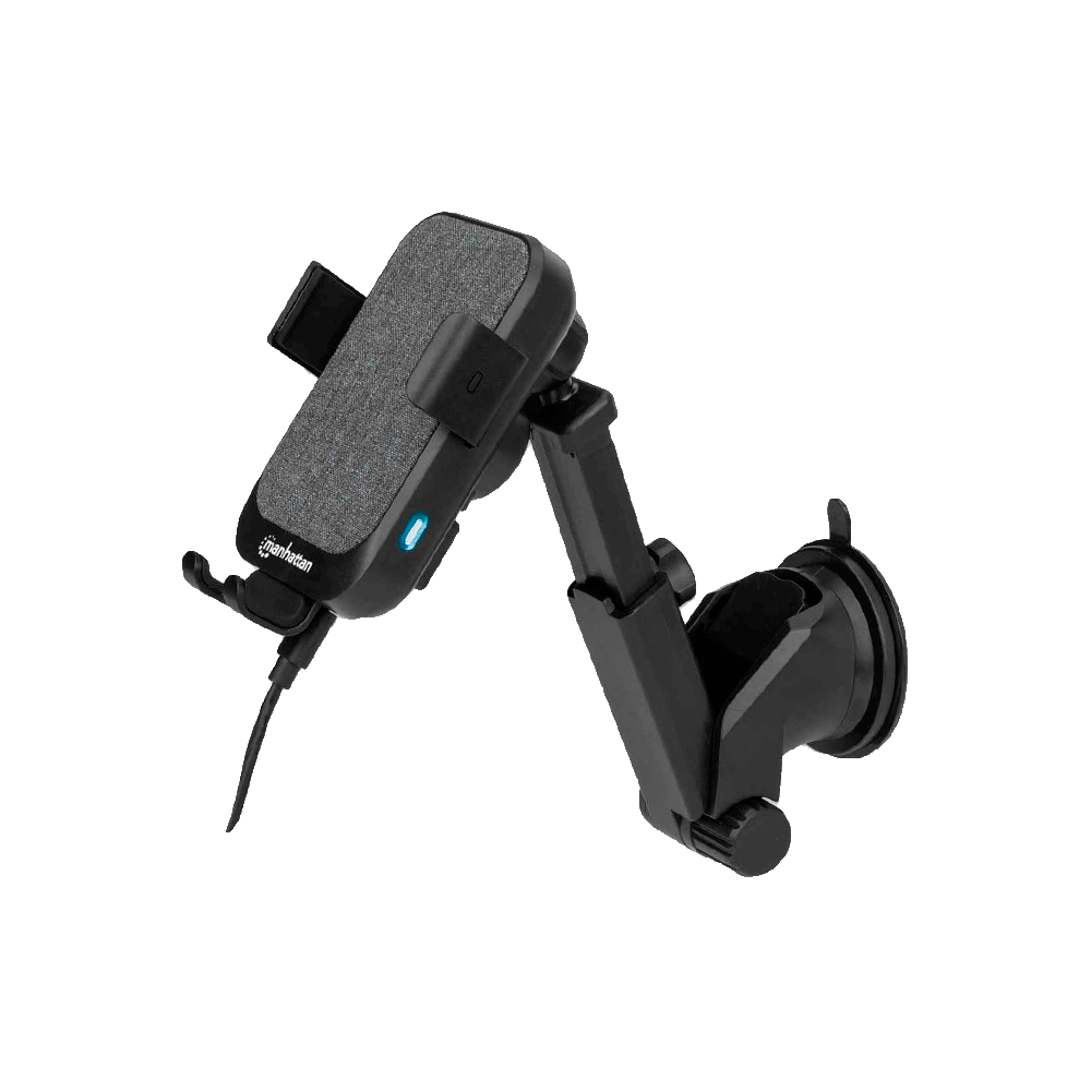 fastrax_76500_693057d4a47c9.jpg CARGADOR P/AUTO INALAMRICO QI 102216 USB-C/10W/2A NEGRO - Imagen 1