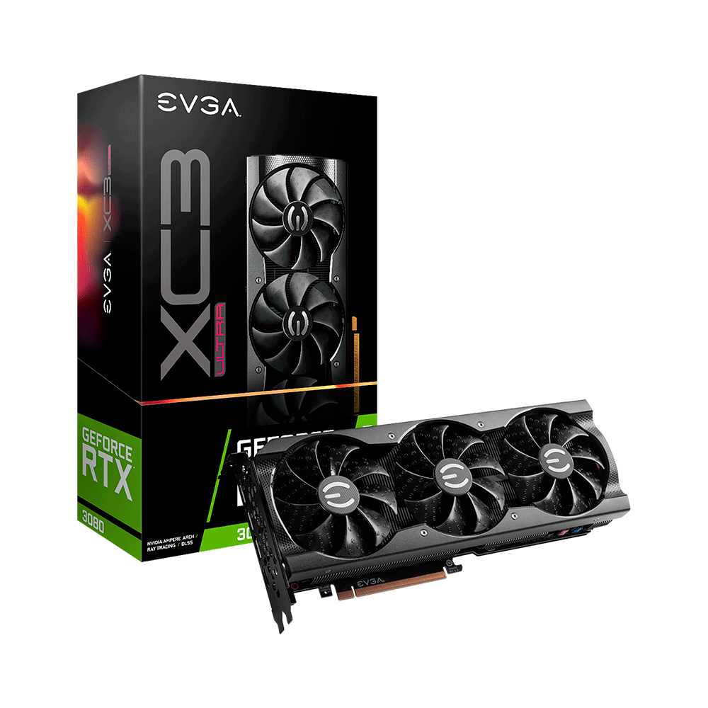 fastrax_76906_6930588c1b65e.jpg PLACA DE VIDEO EVGA RTX3080 XC3 ULTRA GAMING 10GB DDR6X 10G-P5-3885-KL - Imagen 1