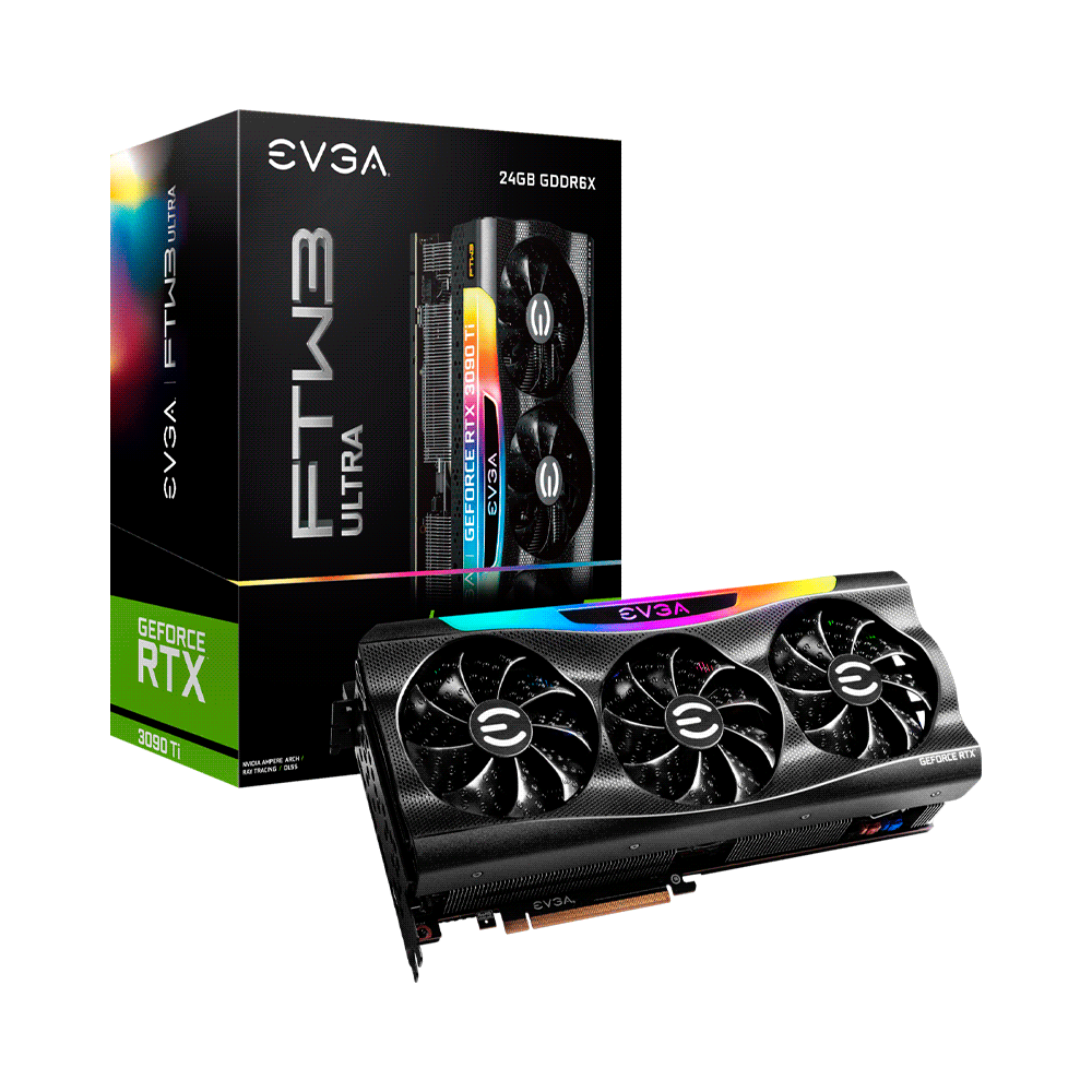 fastrax_81702_69305d90a05bb.jpg PLACA DE VIDEO EVGA RTX3090TI FTW3 ULTRA GAMING 24GB GDDR6X 24G-P5-4985-KR ARGB ELEASH - Imagen 1