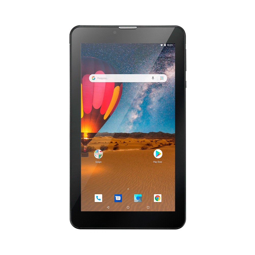 fastrax_82419_69305ebbc3be6.jpg TABLET ANDROID MULTILASER NB304 M7 QC/16GB/1G/7"/3G/WIFI/NEGRO - Imagen 1