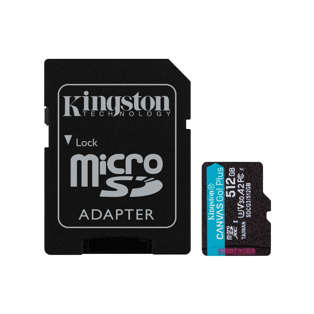 fastrax_85144_6930606e9cb7a.jpg MEMORIA MICRO SD KINGSTON 512GB CANVAS GO PLUS SDCG3/512GB 170/90 - Imagen 1