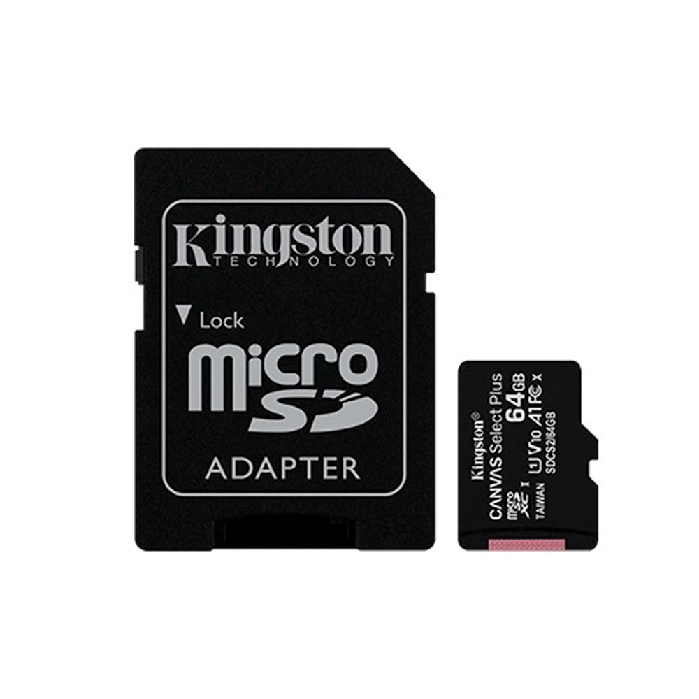 fastrax_86394_693061ea68253.jpg MEMORIA MICRO SD KINGSTON 64GB CANVAS SELECT PLUS SDCS2/64GB 100/85 - Imagen 1