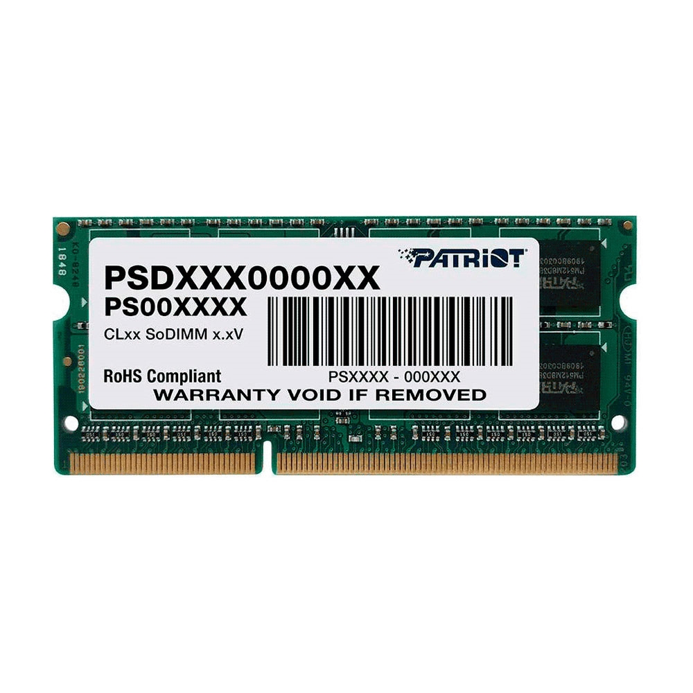 fastrax_86677_69306229311f3.jpg MEMORIA RAM P/NB DDR3L 8GB 1600 PATRIOT SIGNATURE LINE PSD38G1600L2S SL - Imagen 1
