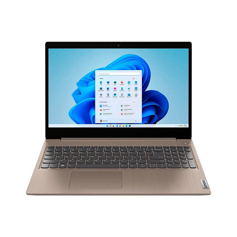 fastrax_87049_693062959ac63.jpg NOTEBOOK LENOVO 81X800EMUS CORE I3 3.0/4GB/128SSD/ W11H/15.6" FHD DORADO - Imagen 1