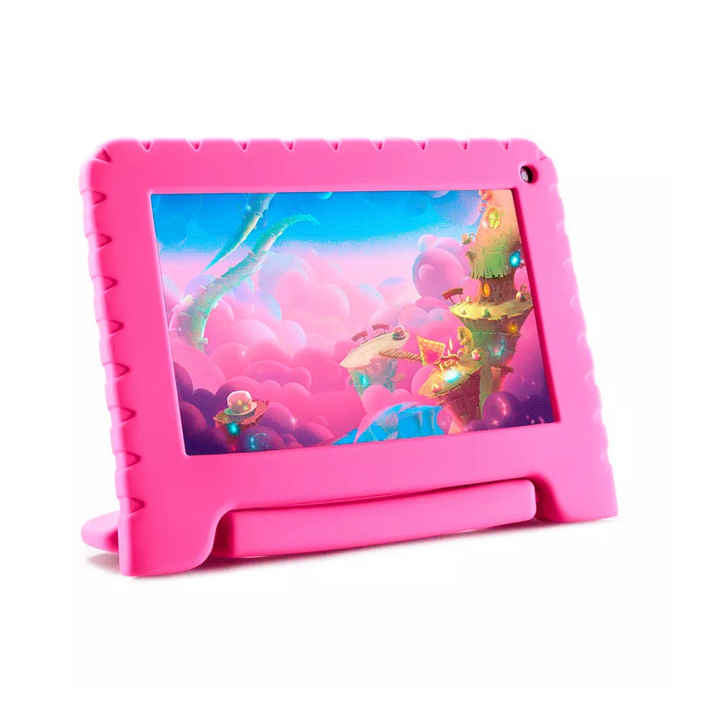 fastrax_88411_693063b84ec96.jpg TABLET KID ANDROID MULTILASER NB607 32GB/2G/7"/WIFI/BT/ROSA - Imagen 1