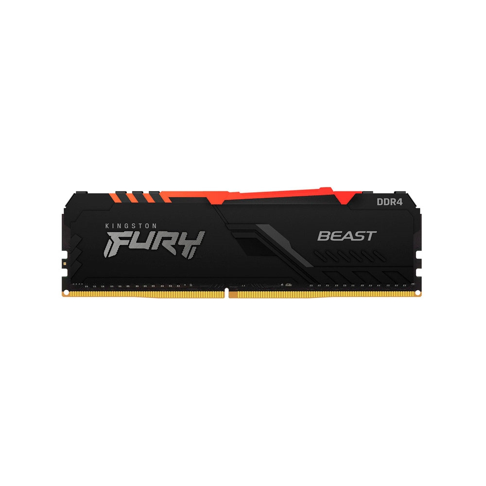 fastrax_90179_6930659ba6cbc.jpg MEMORIA RAM DDR4 8GB 3733 KINGSTON FURY BEAST BK KF437C19BBA/8 RGB XMP - Imagen 1
