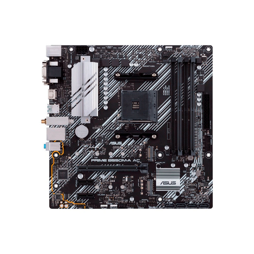 fastrax_91947_69415d9a11072.jpg PLACA MADRE ASUS AM4 PRIME B550M-A AC V/S/R/HDMI/DVI/WIFI/2M2/DDR4/USB3.2/MATX - Imagen 1