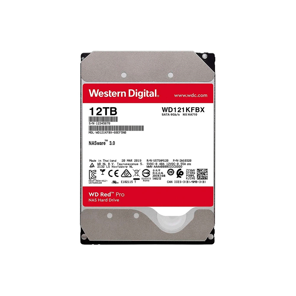 fastrax_93897_69306a7462d14.jpg DISCO DURO SATA3 12TB WESTERN DIGITAL RED PRO 7200RPM 256MB WD121KFBX NAS - Imagen 1