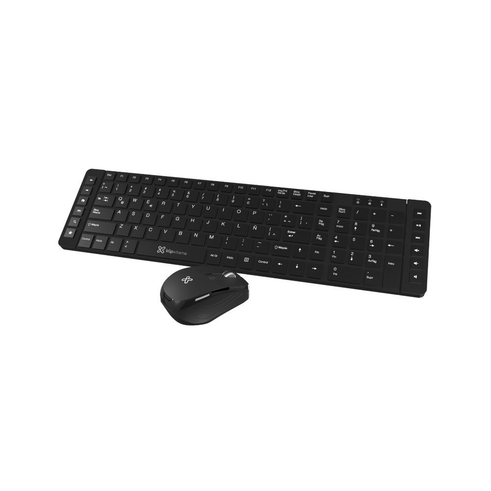 fastrax_94399_69306b859e621.jpg TECLADO CON MOUSE WIR KLIP KCK-270S REVOLUTION ESPAÑOL/NEGRO - Imagen 1