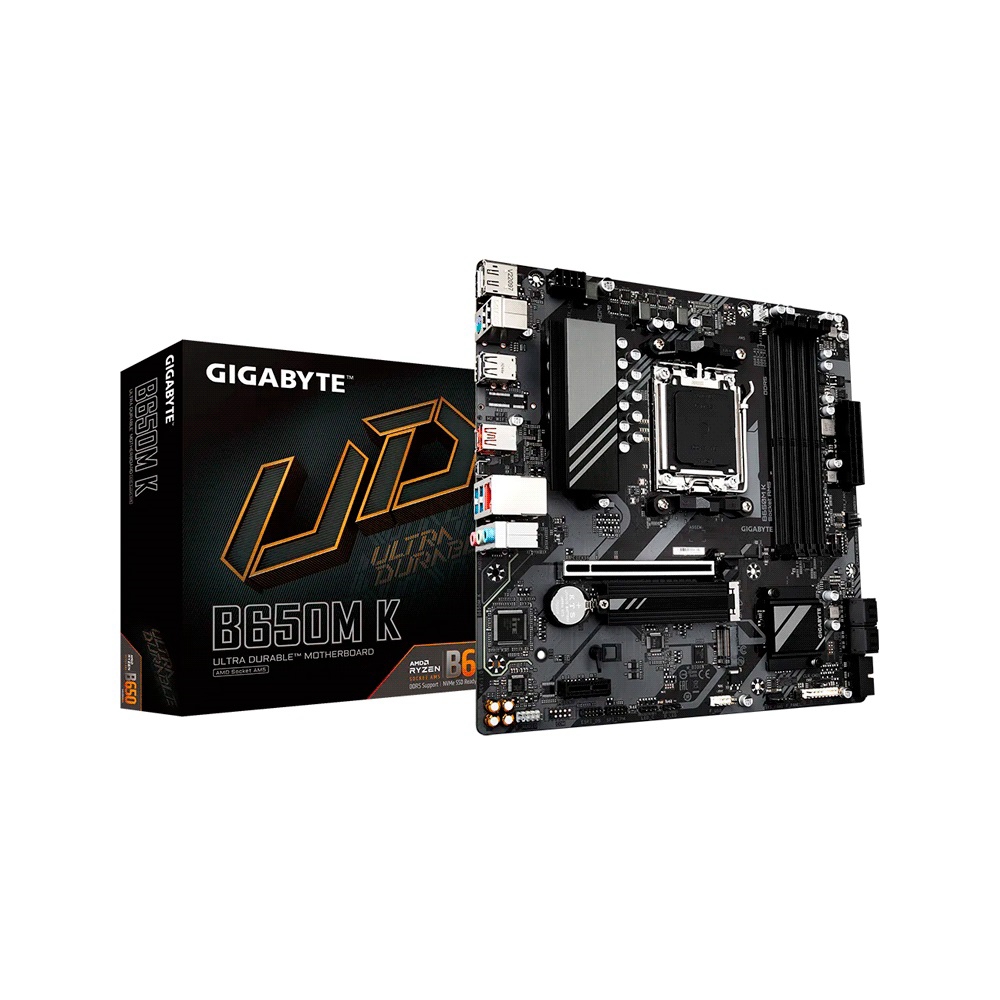 fastrax_97437_69306f329995a.jpg PLACA MADRE GIGABYTE AM5 B650M K DDR5 S/R/HDMI/DP/2M2/USB3.2/MATX - Imagen 1