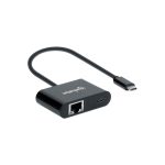 ADAPTADOR USB-C/RJ45 MANHATTAN /1GBPS/60W NEGRO 153454 - Imagen 3