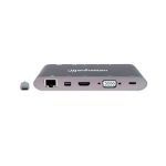 HUB USB-C 3.2 MANHATTAN 7 EN 1 VGA/SD/RJ45 GRIS 152808 - Imagen 3