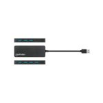 HUB USB 3.2 DE 7 PUERTOS MANHATTAN 168403 5 GBPS/NEGRO - Imagen 4