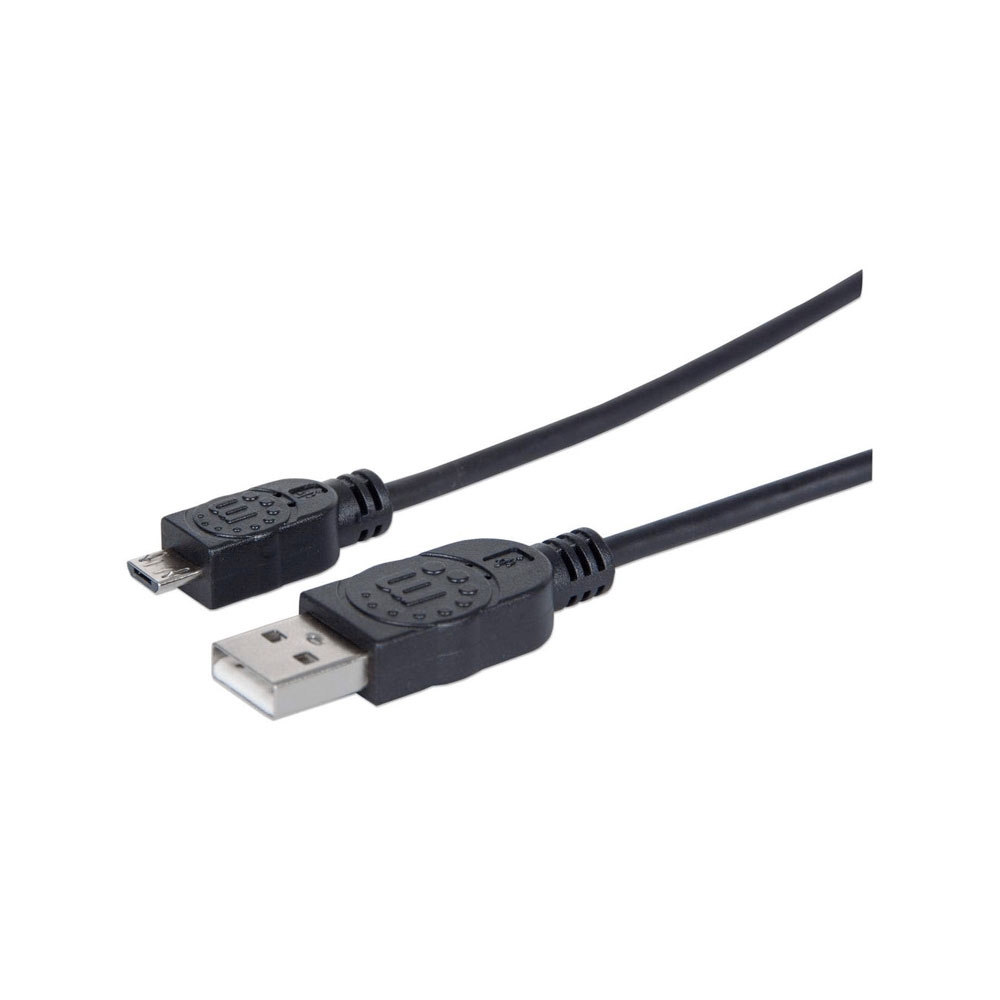 fastrax_97857_69306fb880a46.jpg CABLE USB-A/MICRO-B MANHATTAN M/M 1.8M NEGRO BOLSA 307178 - Imagen 1