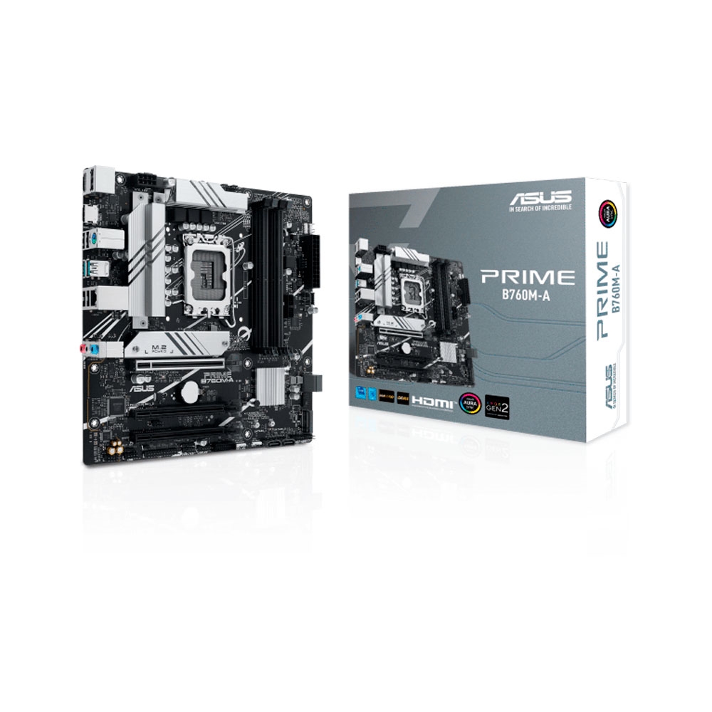 fastrax_98205_6930701f45d81.jpg PLACA MADRE ASUS 1700 PRIME B760M-A DDR5 S/R/HDMI/DP/2M2/USB3.2/MATX - Imagen 1