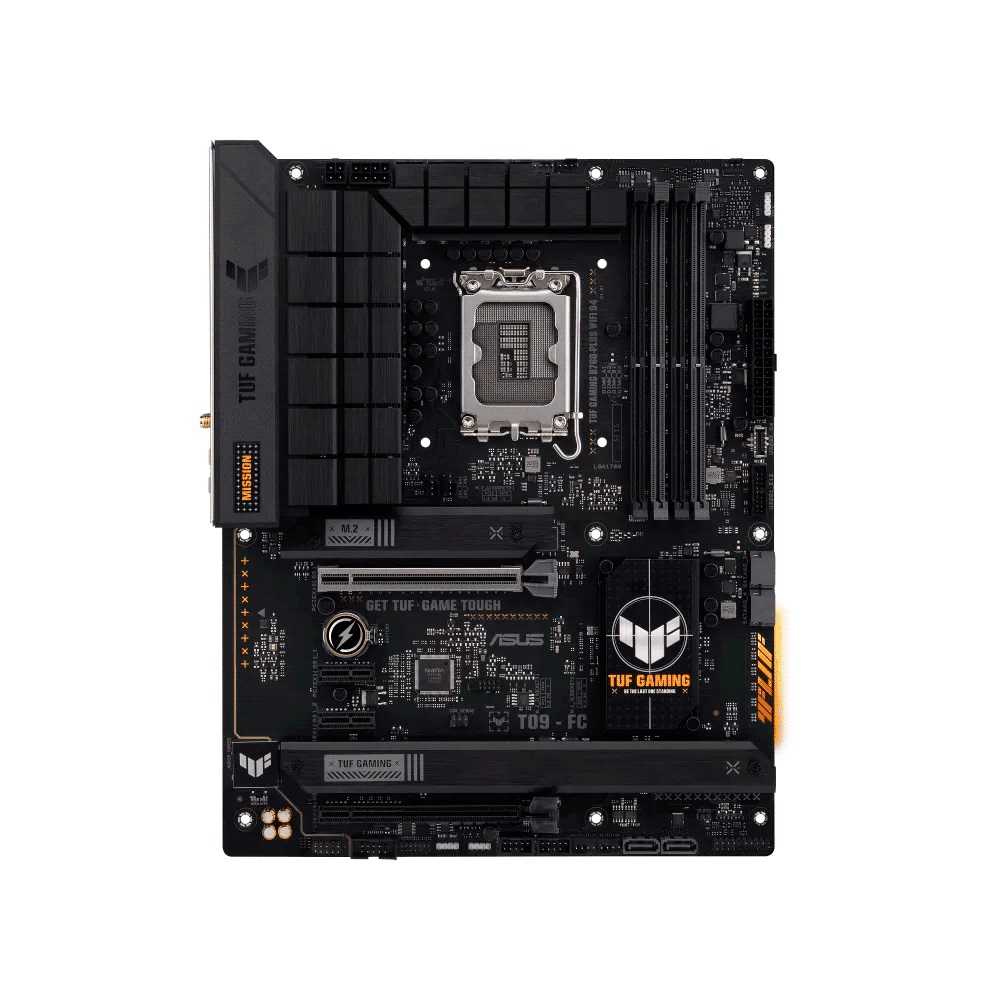 fastrax_99790_693071e907b61.jpg PLACA MADRE ASUS 1700 TUF GAMING B760-PLUS WIFI D4 S/R/HDMI/DP/3M2/USB/ATX - Imagen 1