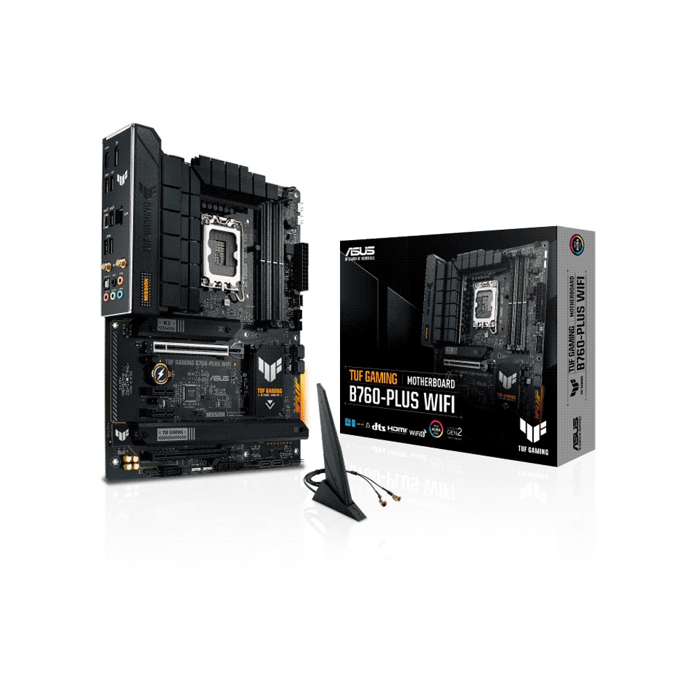 fastrax_99806_693071f193a9c.jpg PLACA MADRE ASUS 1700 TUF GAMING B760-PLUS WIFI DDR5 S/R/HDMI/DP/3M2/USB3.2/ATX - Imagen 1