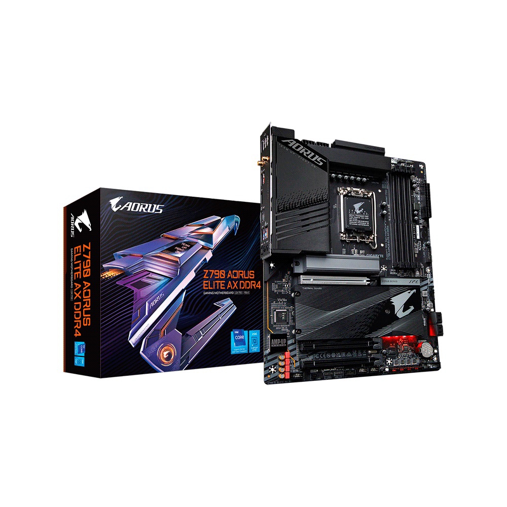 fastrax_99875_6930720a5cc62.jpg PLACA MADRE GIGABYTE 1700 Z790 AORUS ELITE AX DDR4 S/R/HDMI/4M2/WIFI/USB3.2/ATX - Imagen 1