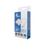 ADAPTADOR USB-C/VGA M/H XTECH XTC-551 FHD/BLANCO - Imagen 2