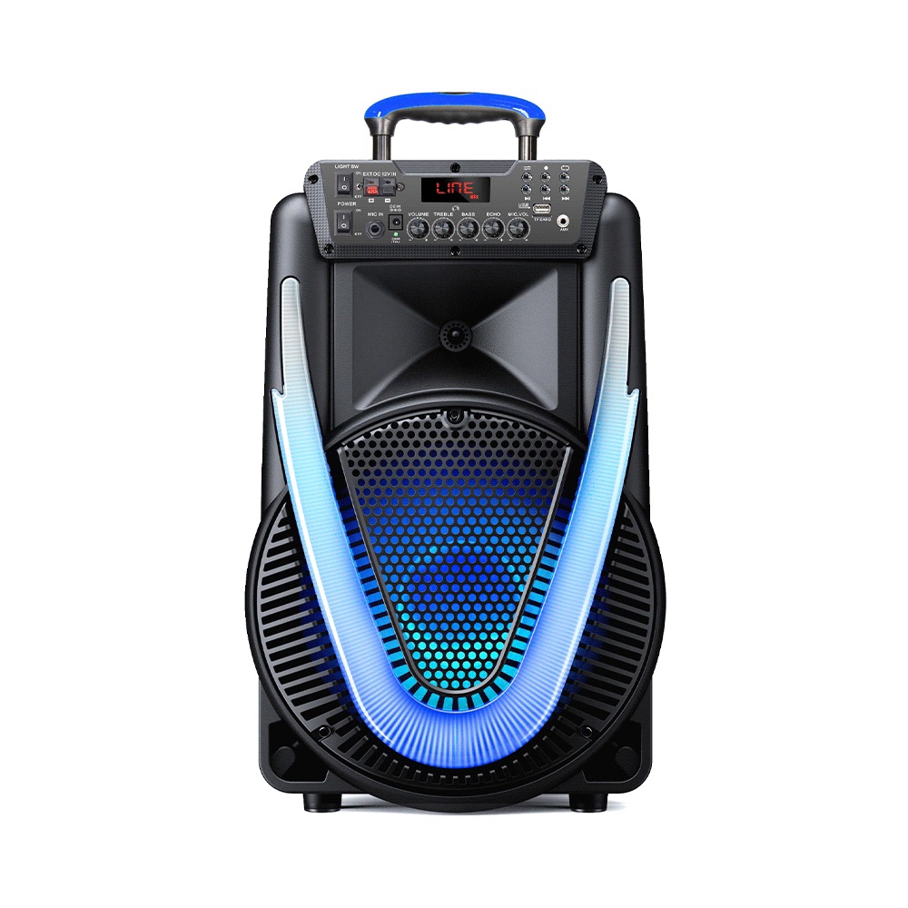 fastrax_82334_697119dac9126.jpg PARLANTE MULTILASER SP396 800W SUNNY II 15" BT/AUX/SD/USB/FM/LED - Imagen 1