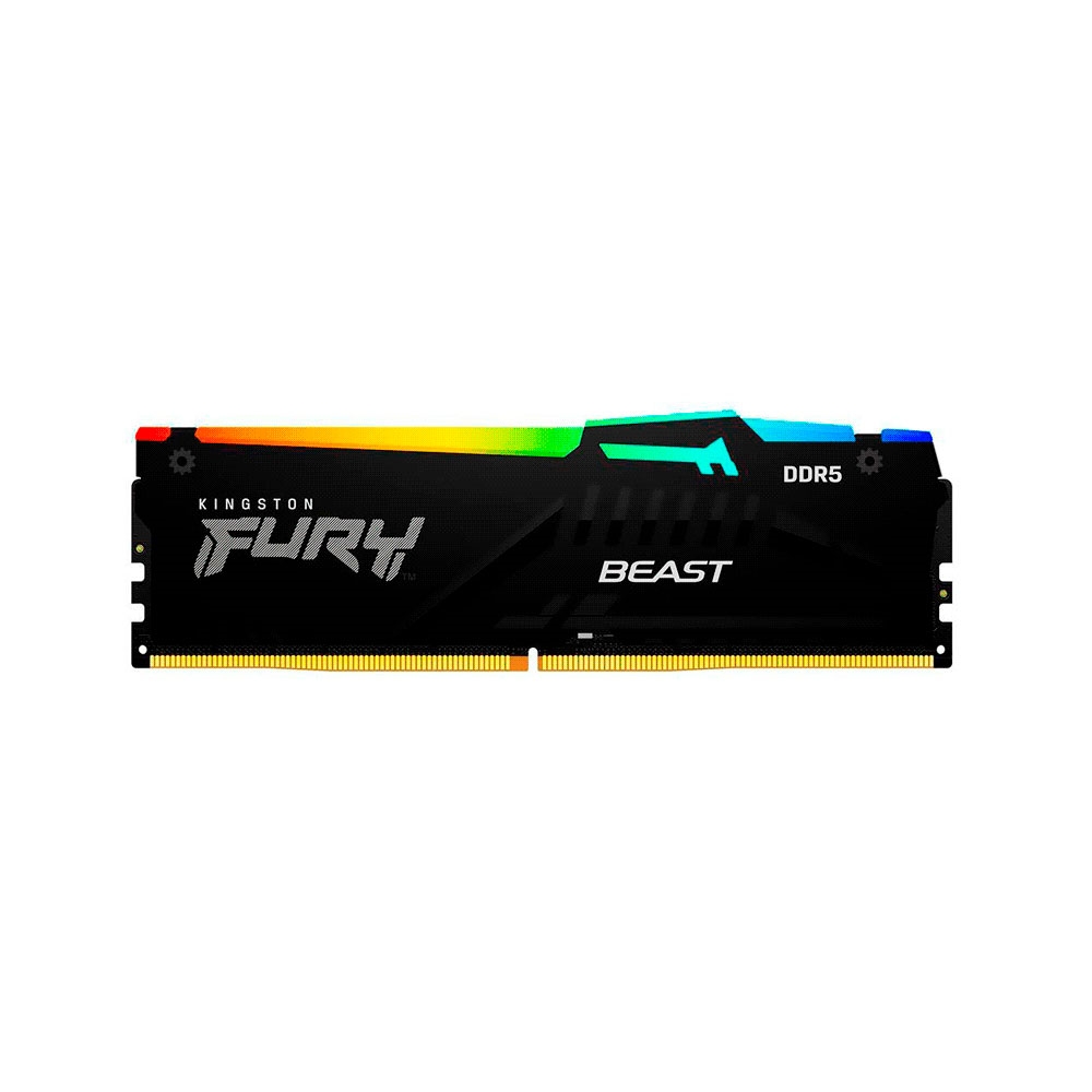 fastrax_90148_695e423d90249.jpg MEMORIA RAM DDR5 8GB 5200 KINGSTON FURY BEAST BK KF552C40BBA-8 RGB XMP - Imagen 1