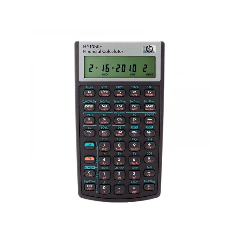 fastrax_94535_69791ef5b0c20.jpg CALCULADORA FINANCIERA HP 10bII+ 1 LINEA FORMATO VERTICAL NEGRO - Imagen 1