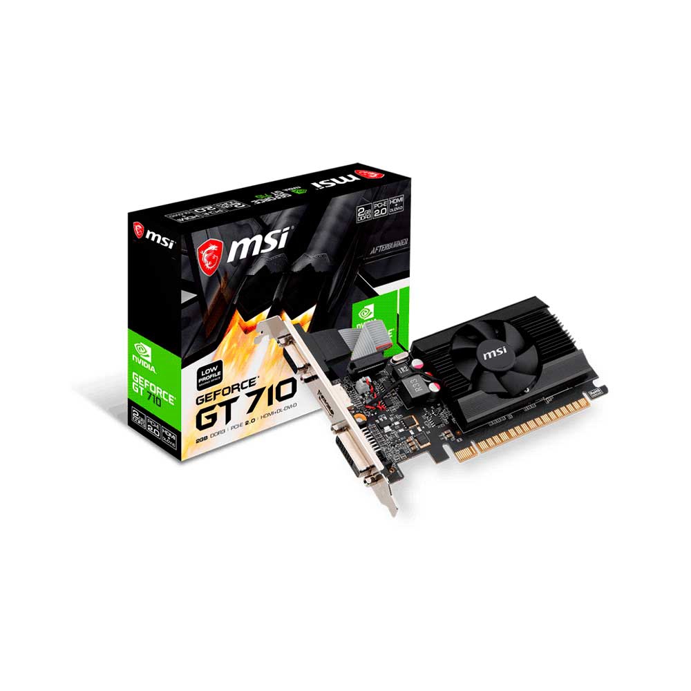 fastrax_131308_6998d1cbda2c1.jpg PLACA DE VIDEO MSI GT710 2GB DDR3 GT710-2GD3-LP - Imagen 1