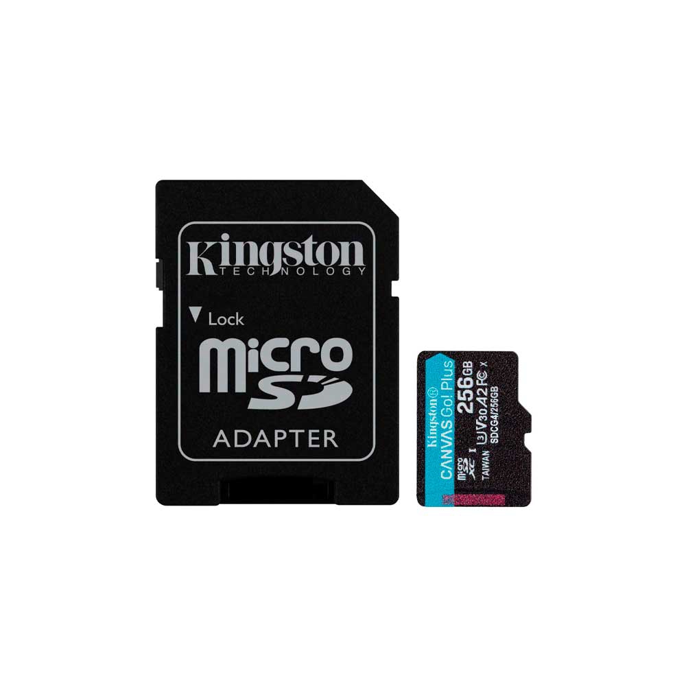 fastrax_123563_69c66898be72f.jpg MEMORIA MICRO SD KINGSTON 256GB CANVAS GO PLUS SDCG4/256GB 200/160 - Imagen 1