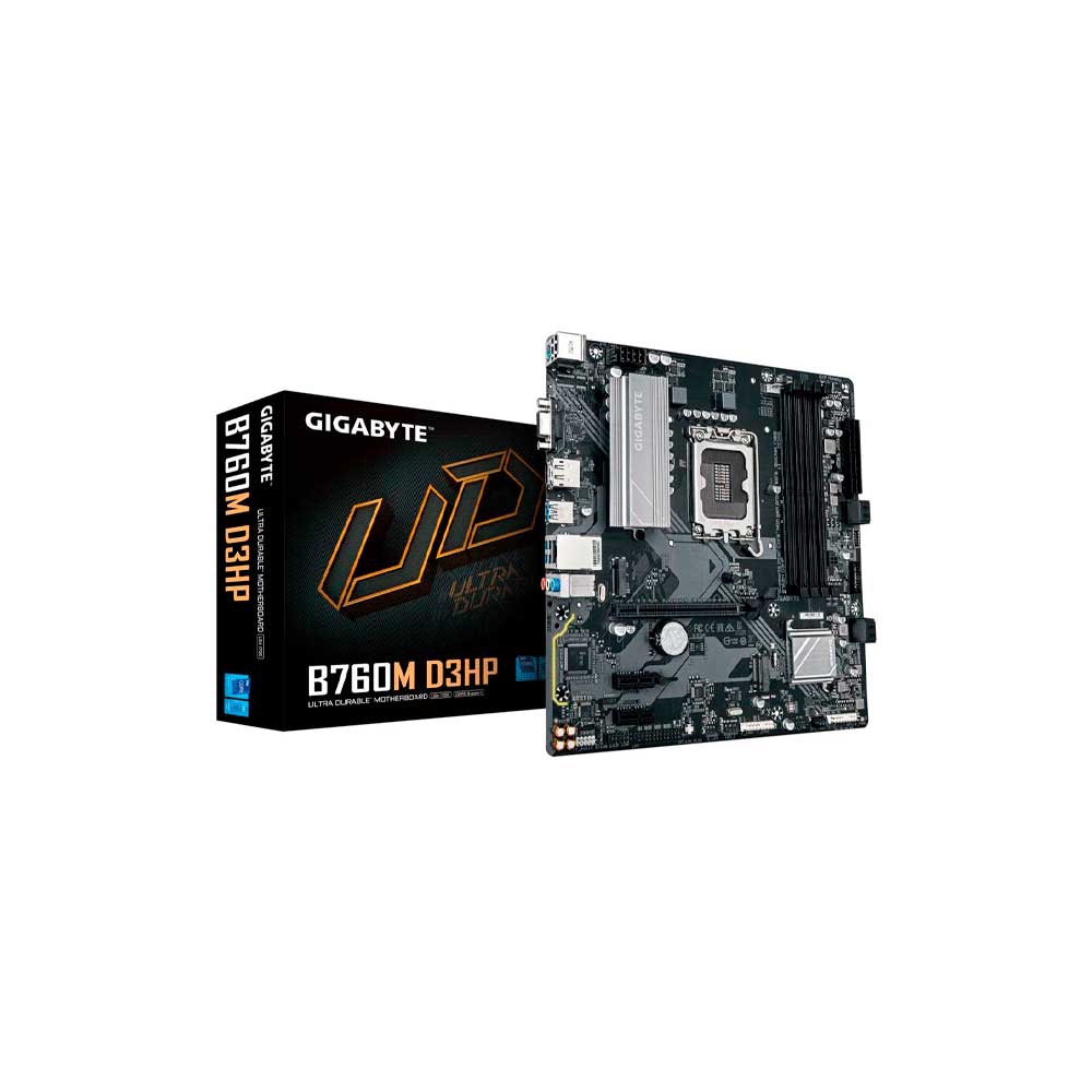 fastrax_121361_69ecdc7f08f0f.jpg PLACA MADRE GIGABYTE 1700 B760M D3HP DDR5 V/S/R/HDMI/DP/2M2/USB3.2/MATX - Imagen 1