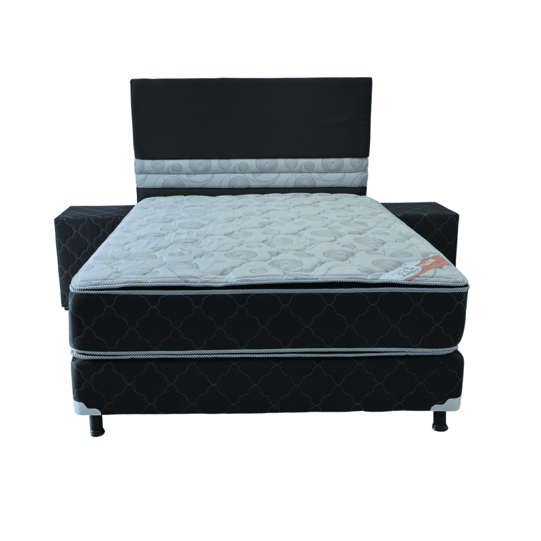 flexpillownegro.png JUEGO COMPLETO DE 140X190 FLEX PILLOW NEGRO INMAPOL - Imagen 1