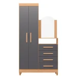 ROPERO COMODA CAPRI FREIJO/TITANIUM