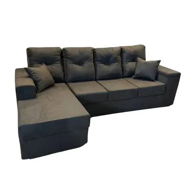 600__600__9f7f88-3 SOFA MOVELMAX VICTORIA 3 + CHAISE MARRON C/ BAUL + 2 ALMOHADAS - Imagen 1