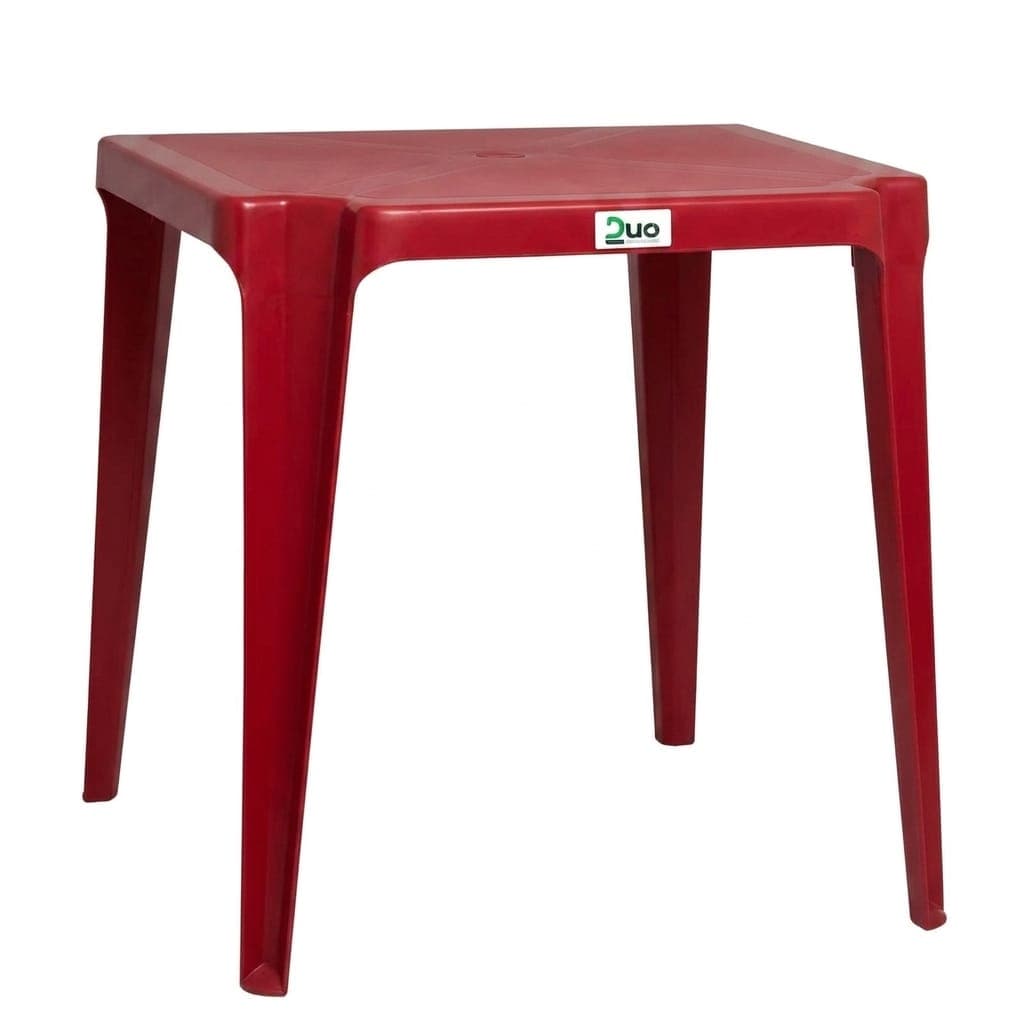 a4dcb94e-3014-4b02-8d02-cf0760557288 MESA PLASTICA CUADRADA ROJO DUOPLAST - Imagen 1