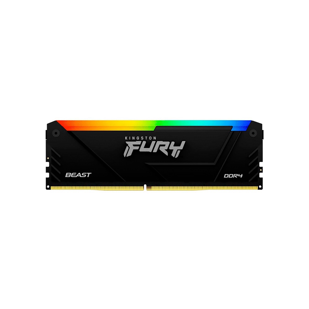 fastrax_102872_6a072c4e9ee5a.jpg MEMORIA RAM DDR4 32GB 3600 KINGSTON FURY BEAST BK KF436C18BB2A/32 RGB XMP - Imagen 1