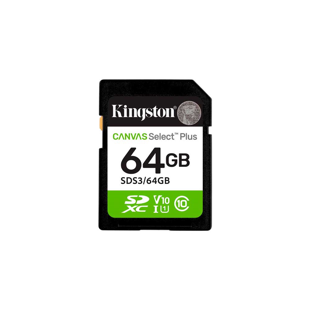 fastrax_127622_6a01a0052c1bb.jpg MEMORIA SD KINGSTON 64GB CANVAS SELECT PLUS SDXC CLASS 10 SDS3/64GB - Imagen 1