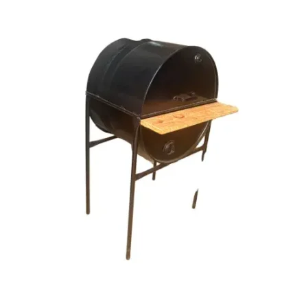 PARRILLA P/ASADO CON 1 CHIMENEA MEDIO TAMBOR