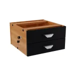 CAJONERA SUSPENSO 2 CAJ 40MM NOGAL/NEGRO