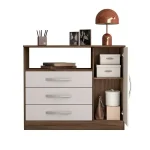 COMODA MULTIUSO ABBA NT5075 NOTAVEL NOGAL TREND | OFF WHITE - Imagen 2