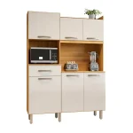 KIT DE COCINA ABBA HAVAI 6 PUERTAS FREIJO/OFF WHITE